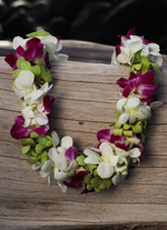 double three color lei